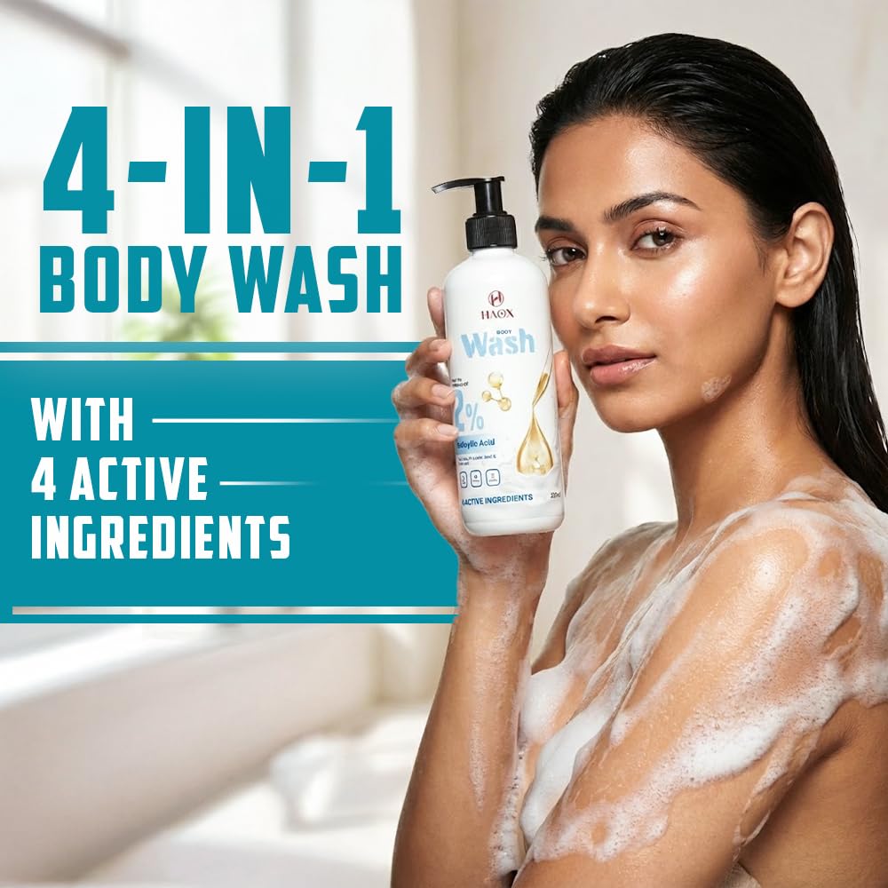 HAOX Clear & Glow Body Wash(250mL) Deep Cleansing • Brightening • Acne Control