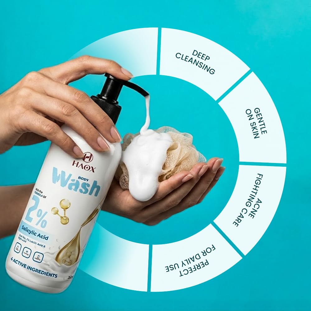 HAOX Clear & Glow Body Wash(250mL) Deep Cleansing • Brightening • Acne Control