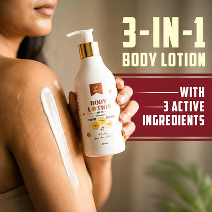 HAOX SPF 30 Detan &amp; Brightening Body Lotion(250mL) Sun Protection • Detan • Intense Glow