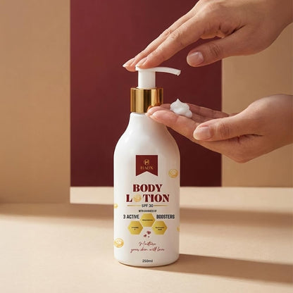HAOX SPF 30 Detan &amp; Brightening Body Lotion(250mL) Sun Protection • Detan • Intense Glow